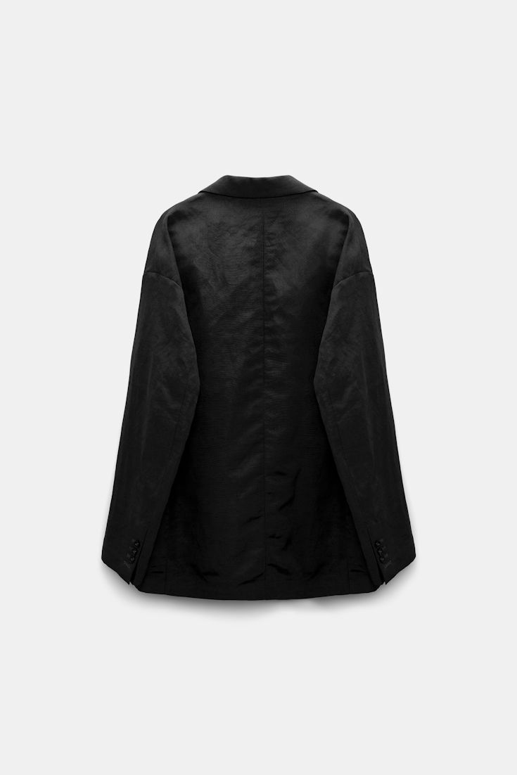 Dorothee Schumacher Blazer mit asymmetrischem Reverskragen pure black
