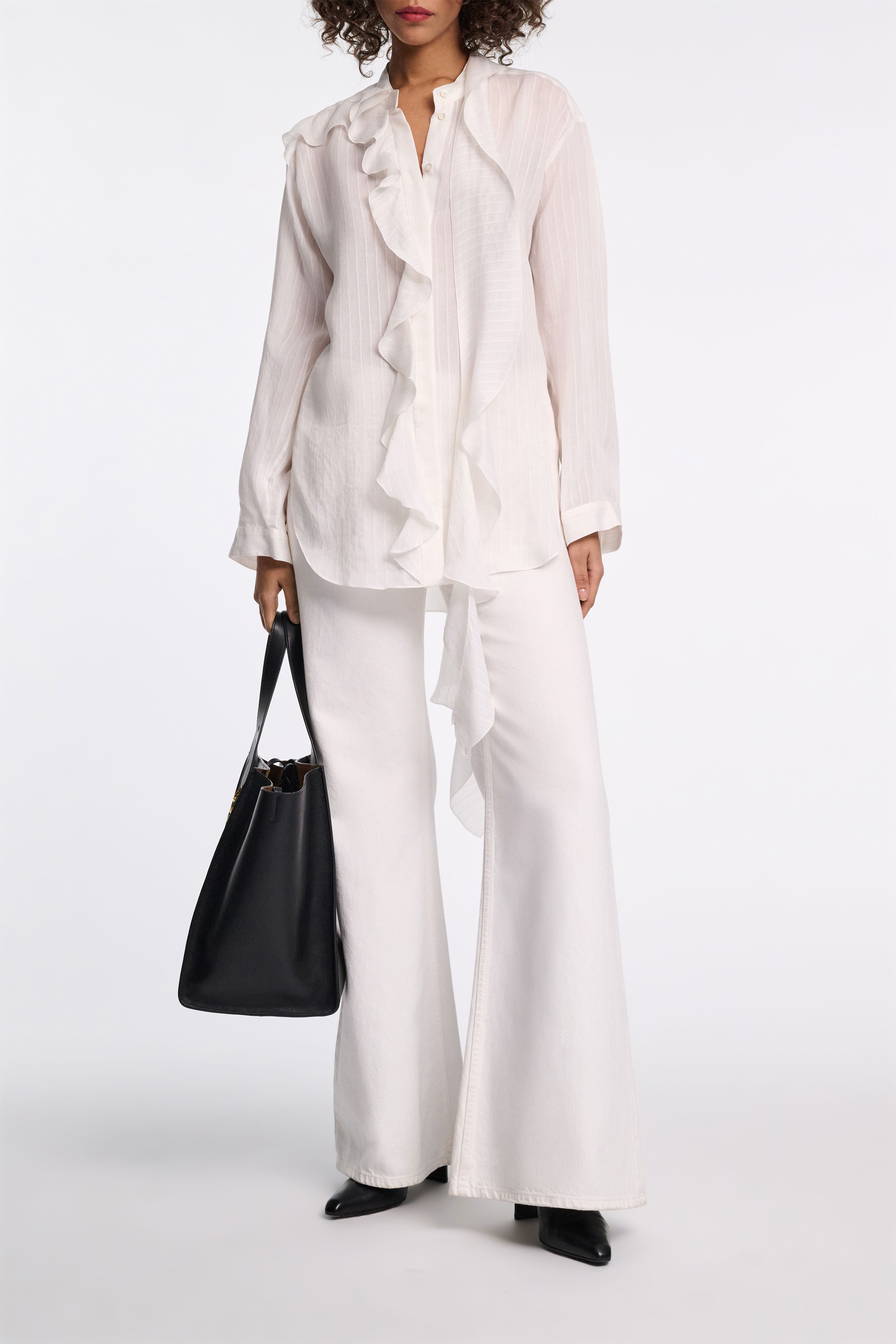 Dorothee Schumacher Striped blouse with scarf and