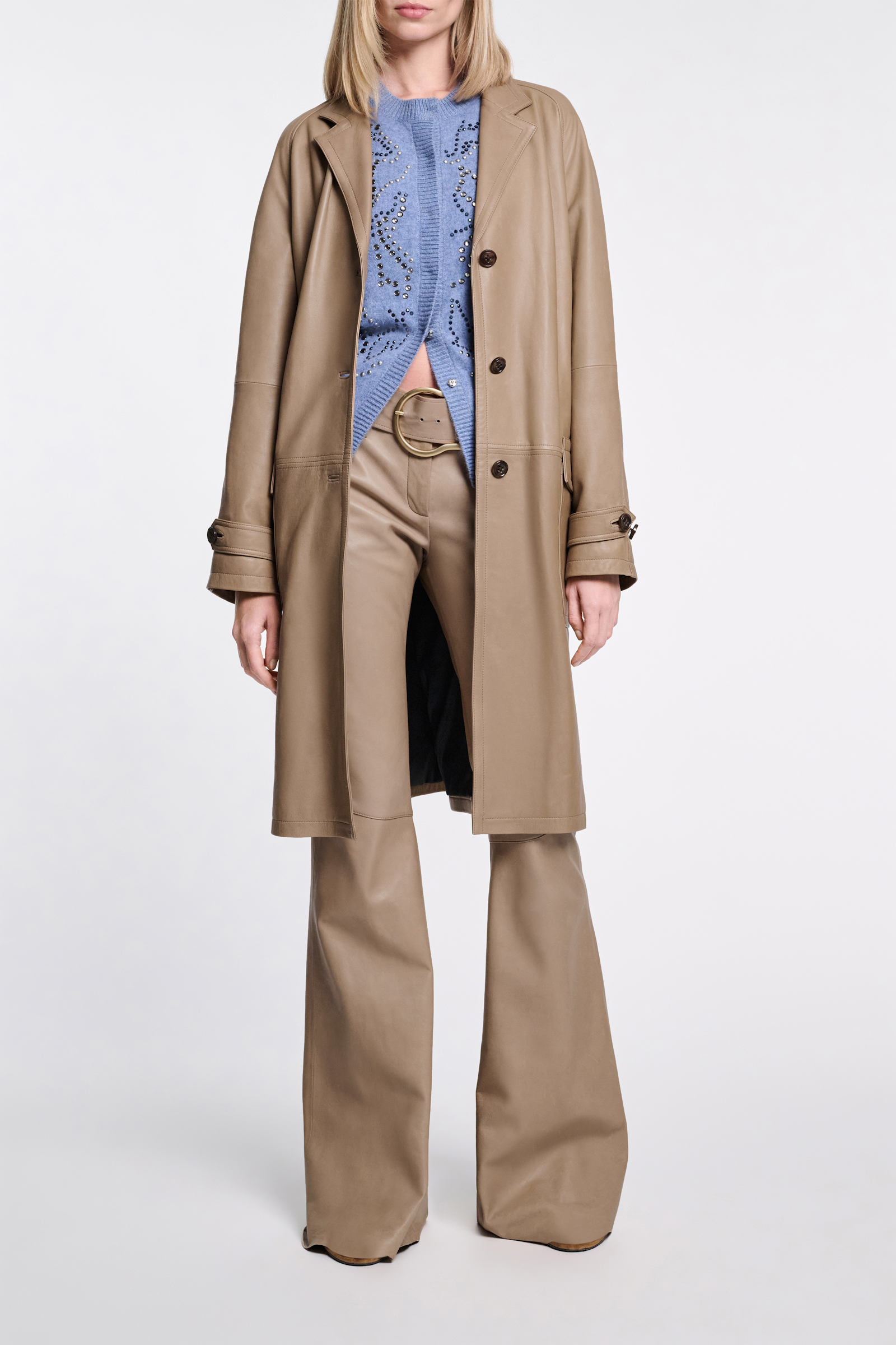 Dorothee Schumacher Lambskin coat dark sand