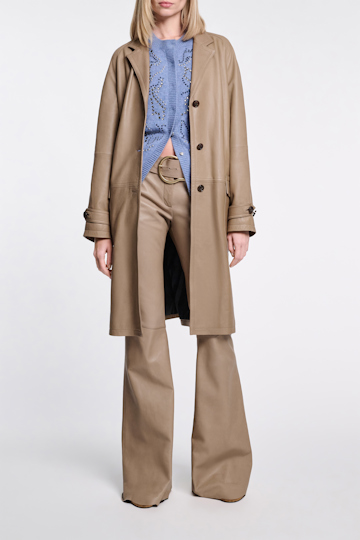 Dorothee Schumacher Lambskin coat dark sand