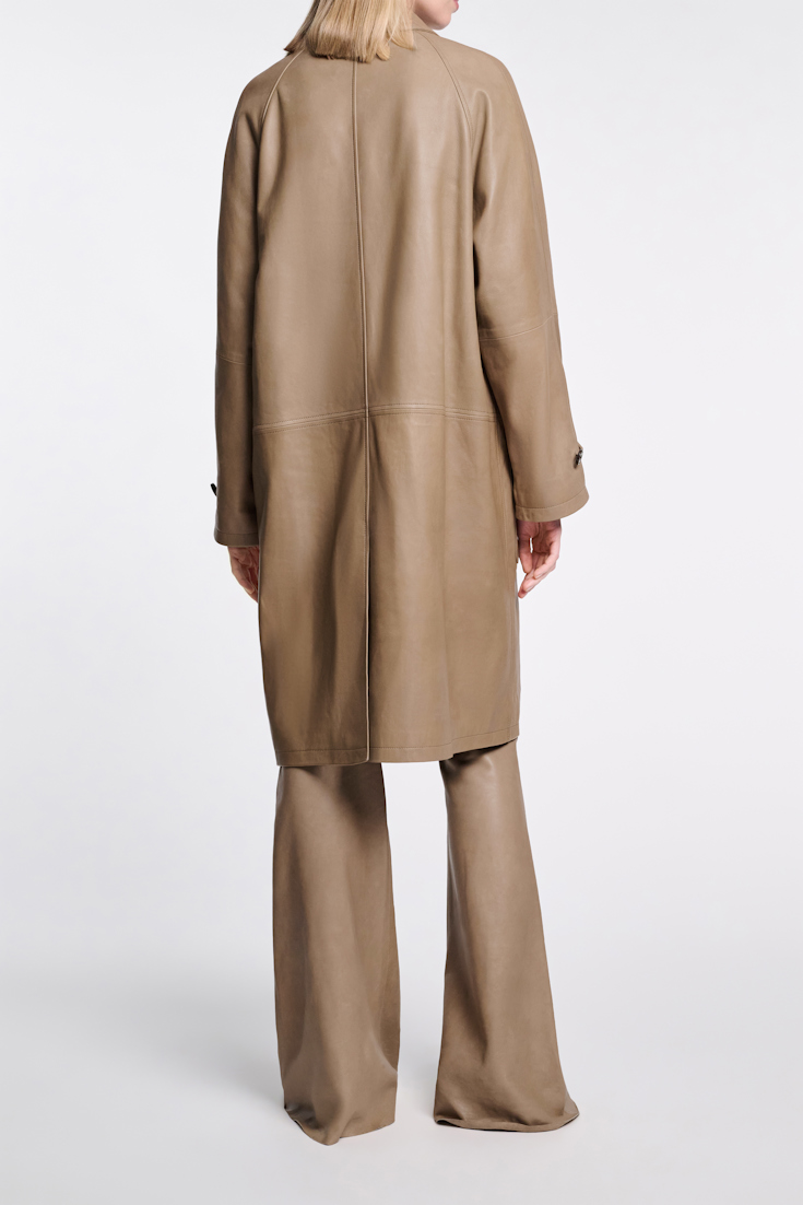 Dorothee Schumacher Lambskin coat dark sand