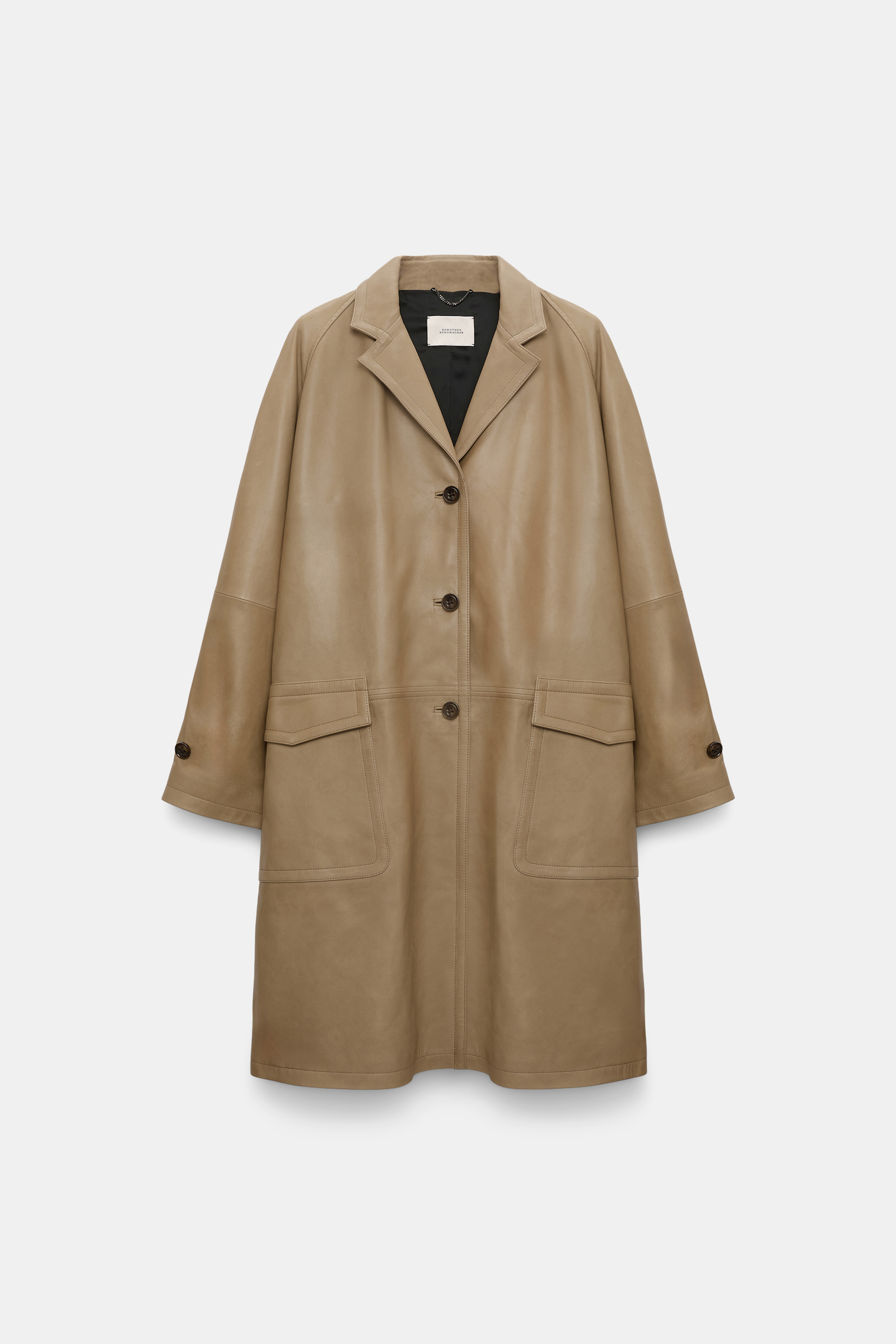 Dorothee Schumacher Lambskin coat dark sand