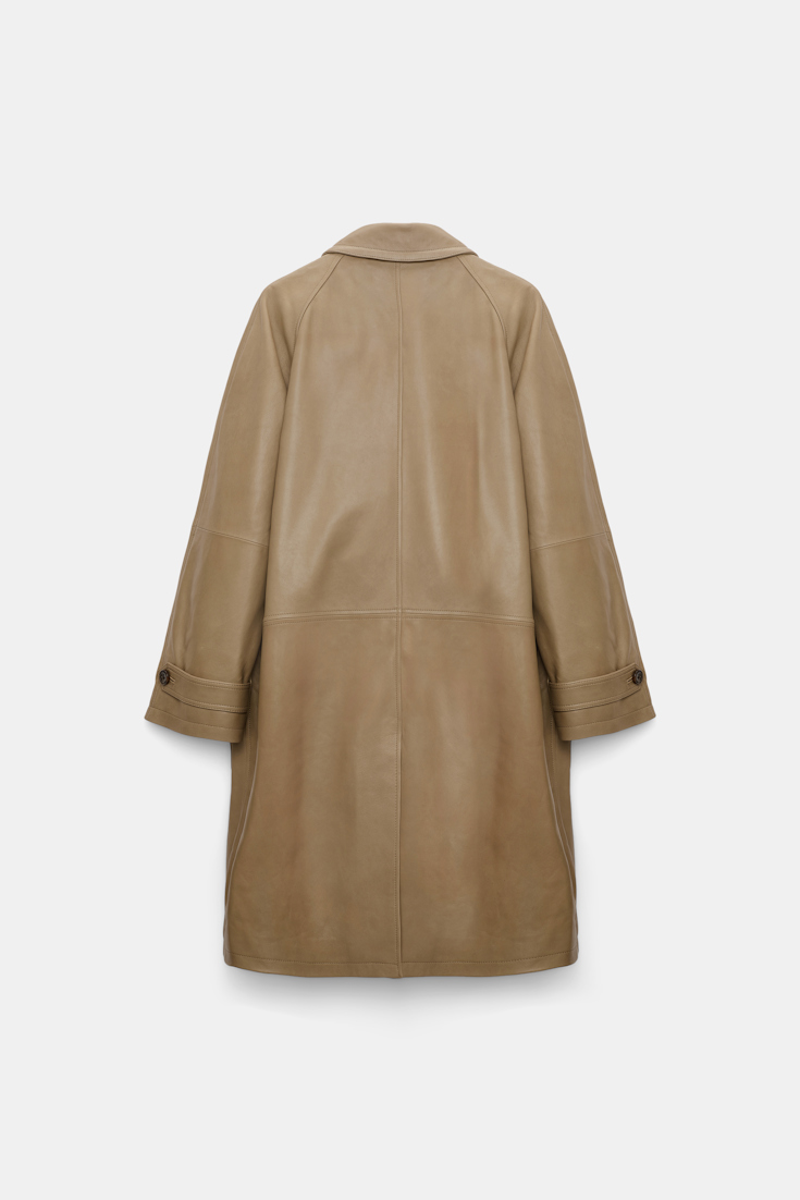 Dorothee Schumacher Lambskin coat dark sand