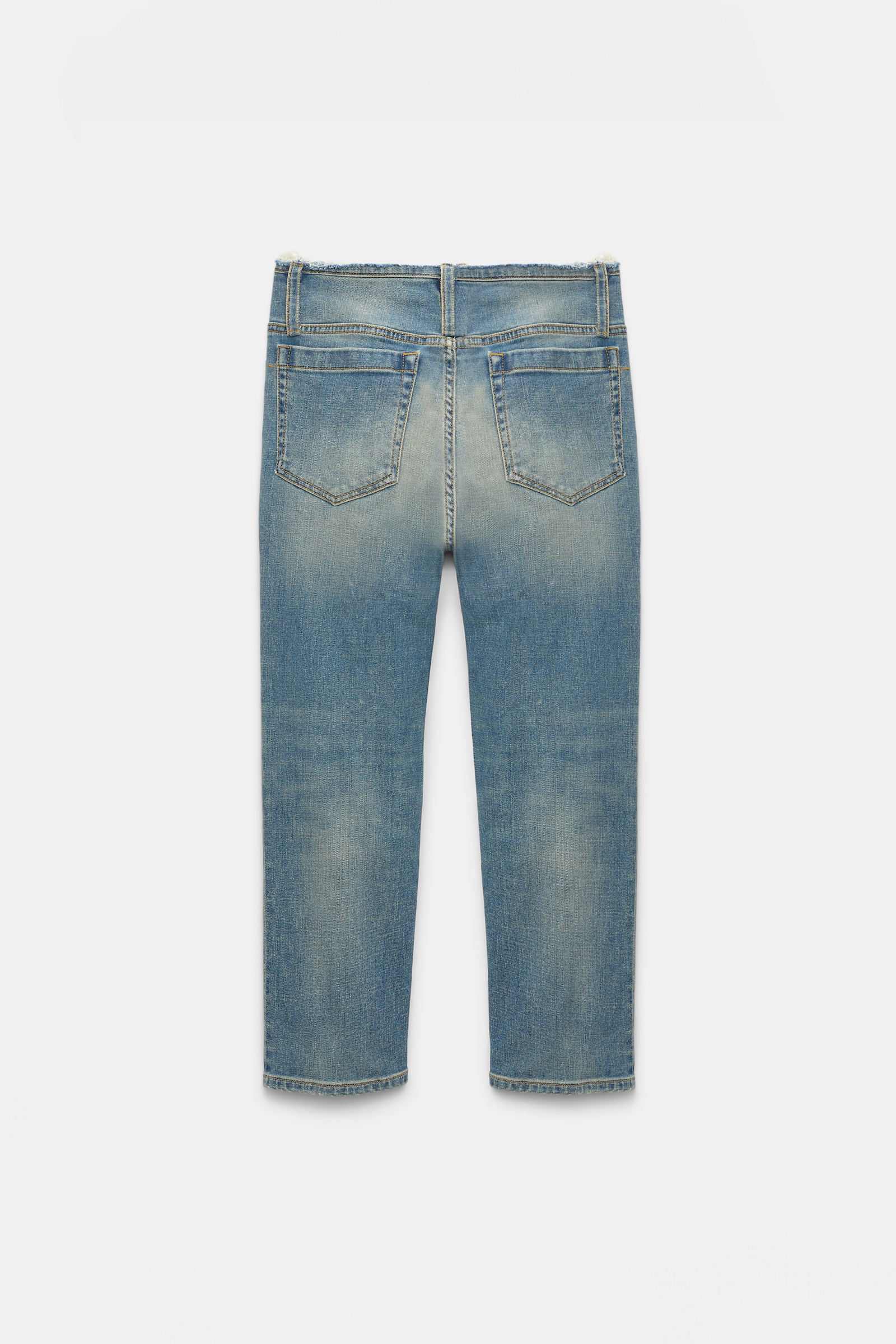 Dorothee Schumacher Fitted capri jeans with frayed waist vintage blue
