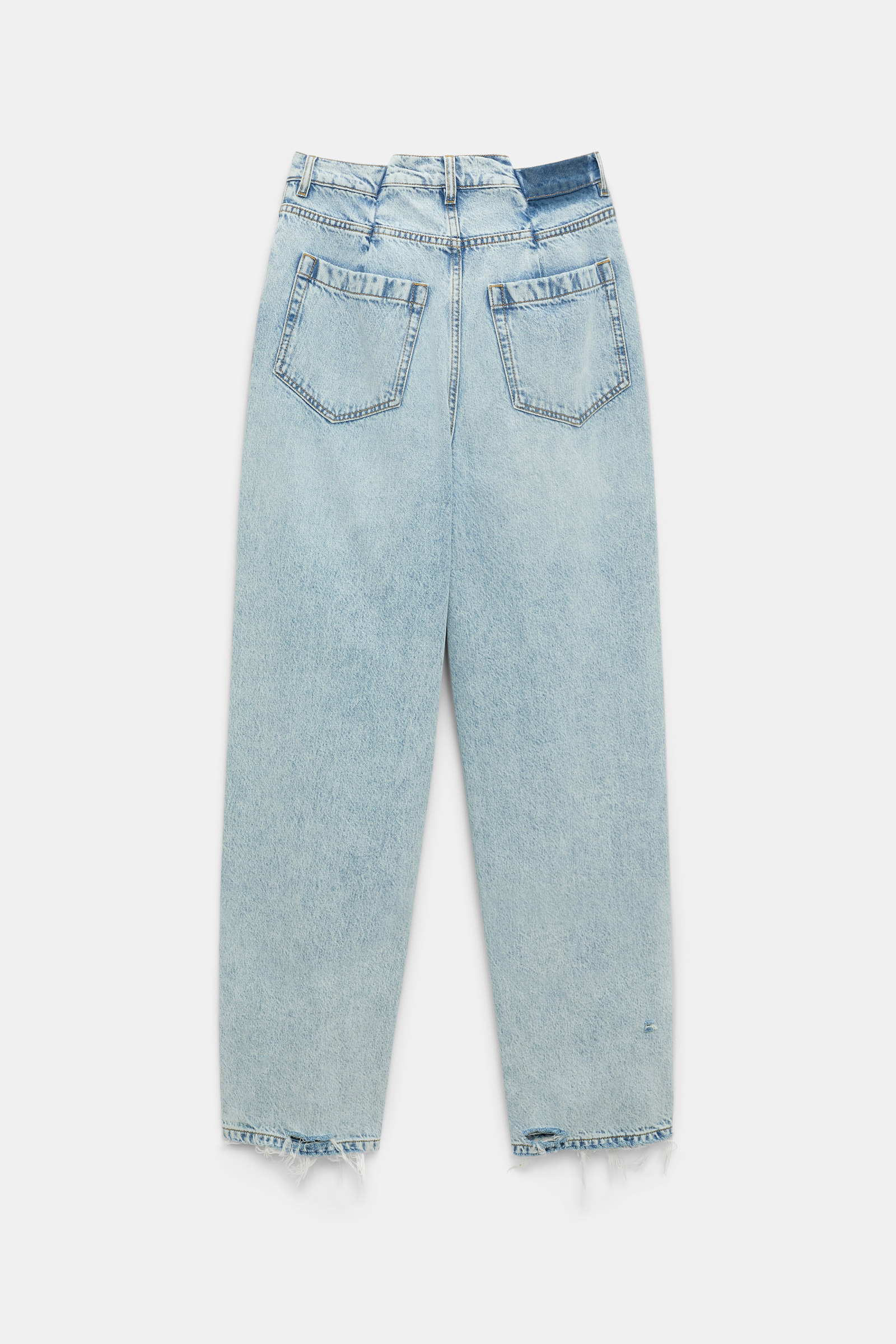 Dorothee Schumacher Peg waist tapered baggy jeans stone blue