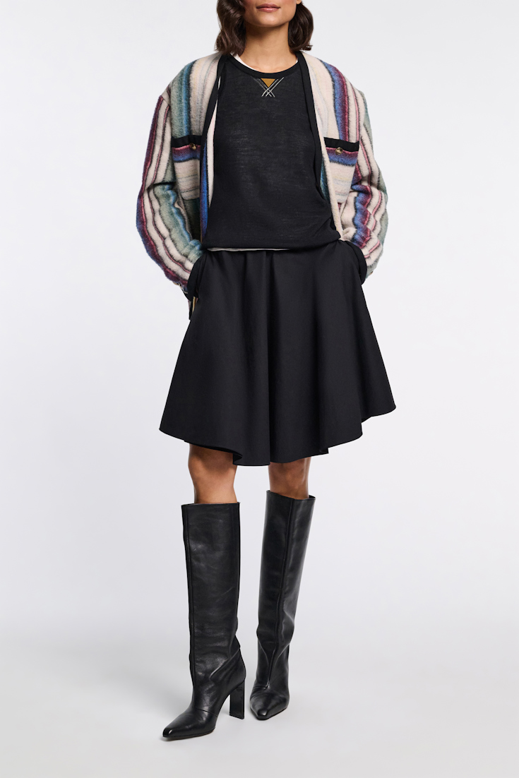 Dorothee Schumacher Recycled wool jacket multicolor stripe