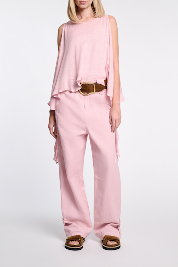 Dorothee Schumacher Pants with slight O-silhouette milky rose