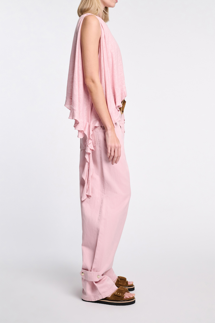 Dorothee Schumacher Pants with slight O-silhouette milky rose