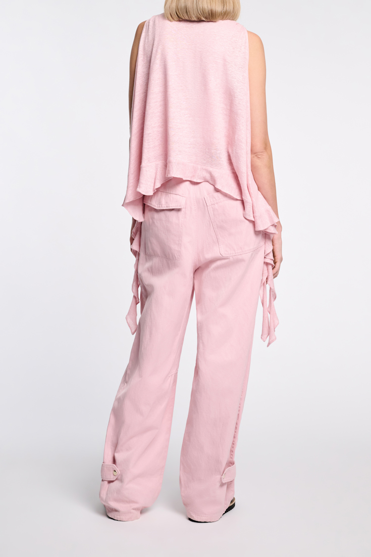 Dorothee Schumacher Pants with slight O-silhouette milky rose