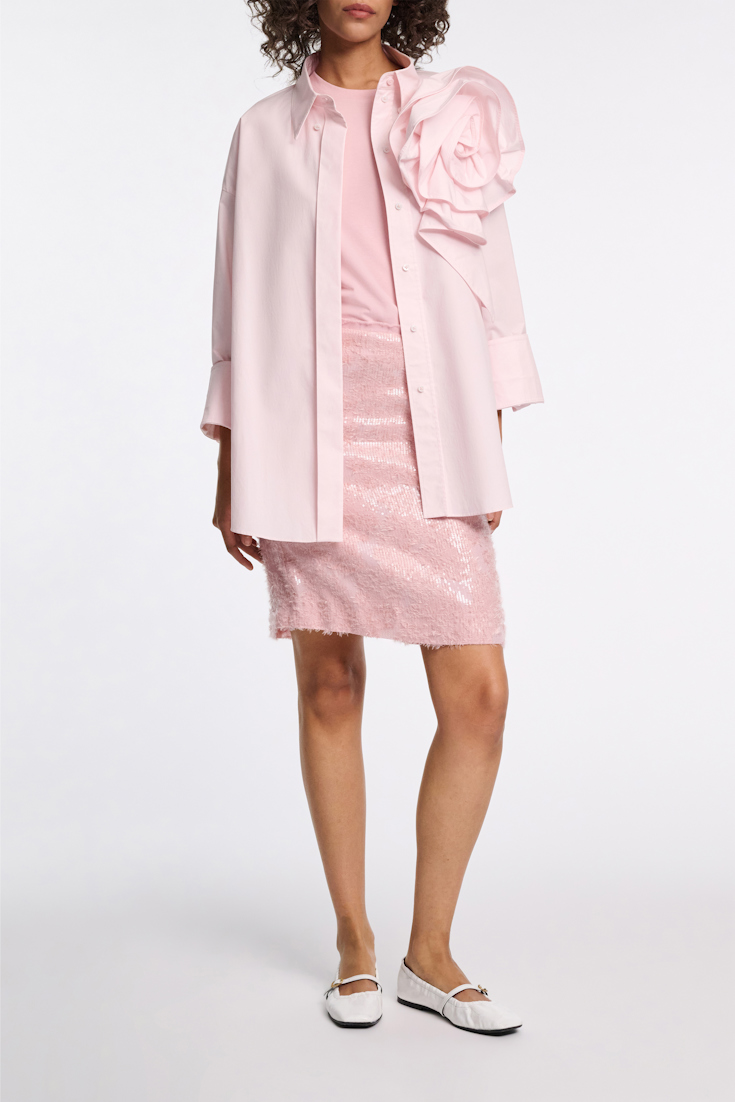 Dorothee Schumacher Sequin pencil skirt milky rose