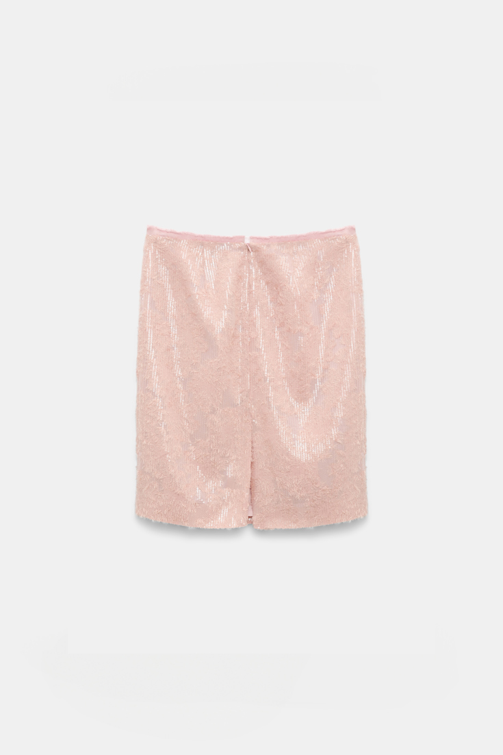 Dorothee Schumacher Sequin pencil skirt milky rose