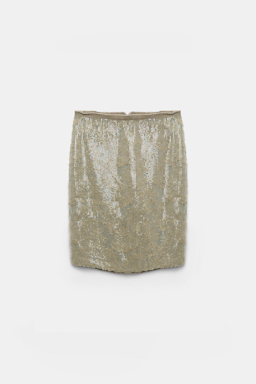 Dorothee Schumacher Paillettenrock olive grey