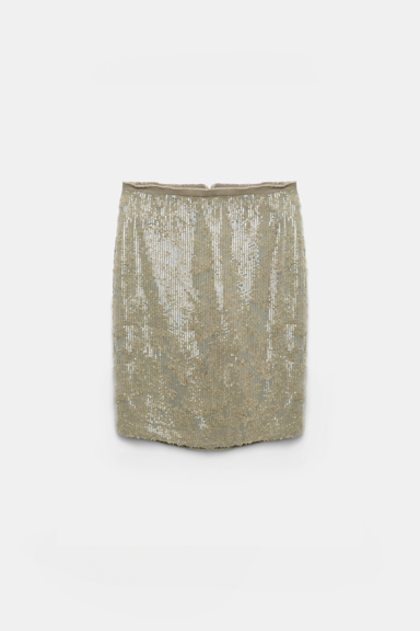 Dorothee Schumacher Sequin pencil skirt olive grey