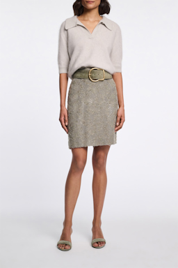Dorothee Schumacher Paillettenrock olive grey