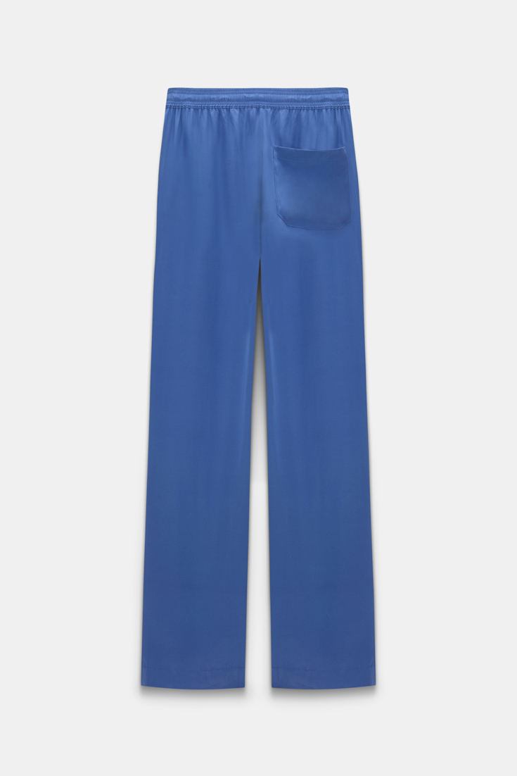 Dorothee Schumacher Satin drawstring pants milky cornflower