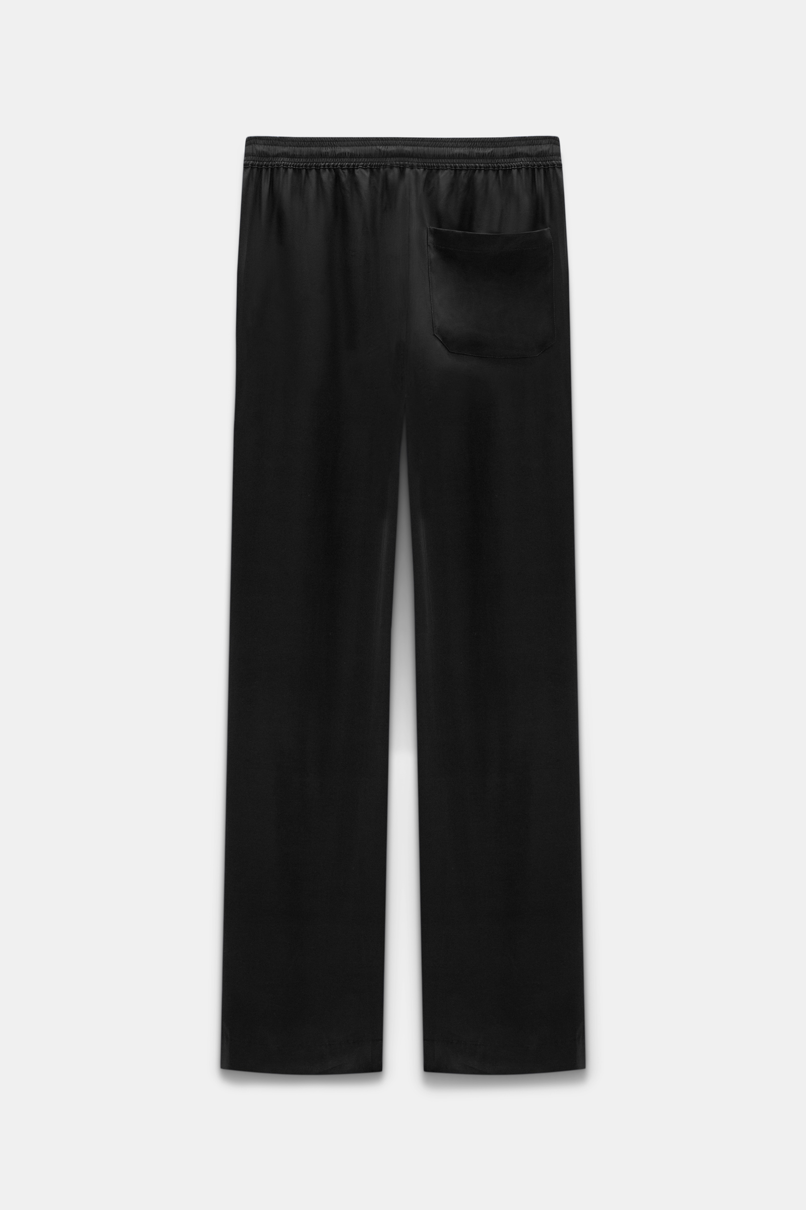 Dorothee Schumacher Satin drawstring pants pure black