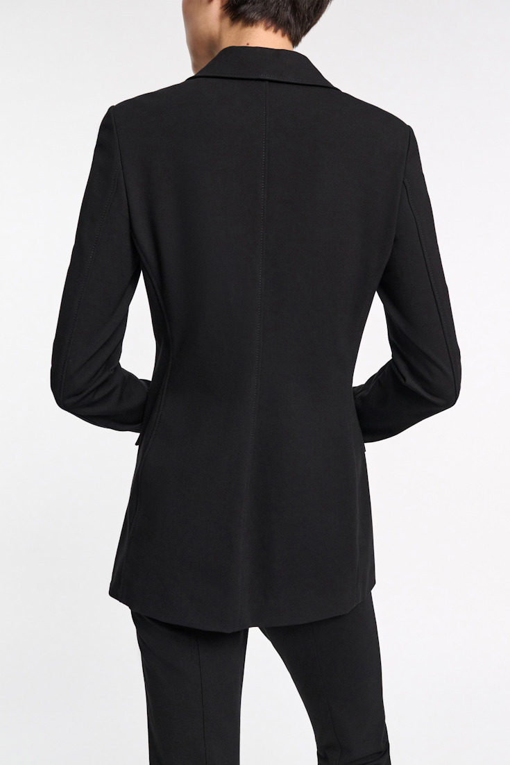 Dorothee Schumacher Punto Milano buttoned blazer pure black