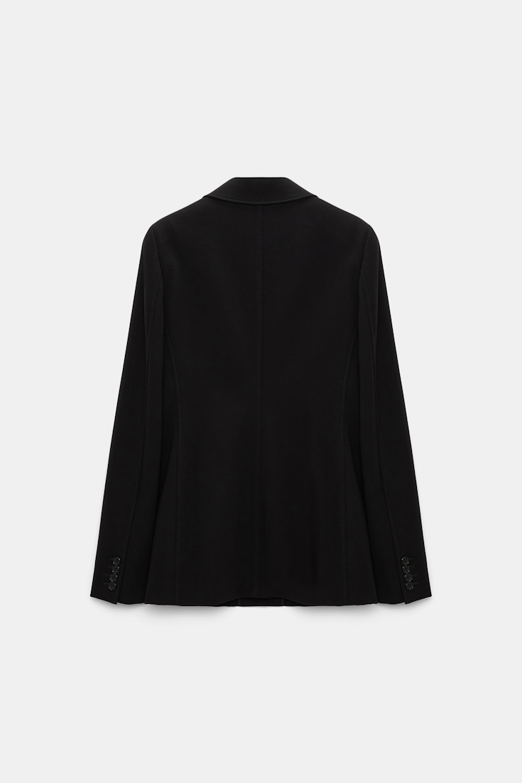 Dorothee Schumacher Punto Milano buttoned blazer pure black