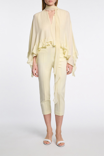 Dorothee Schumacher Punto Milano capri pants light lemon