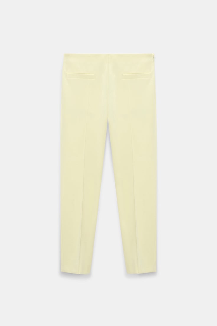Dorothee Schumacher Punto Milano capri pants light lemon