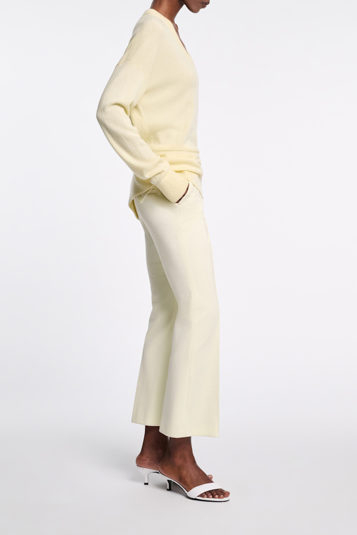 Dorothee Schumacher Punto Milano cropped flares light lemon