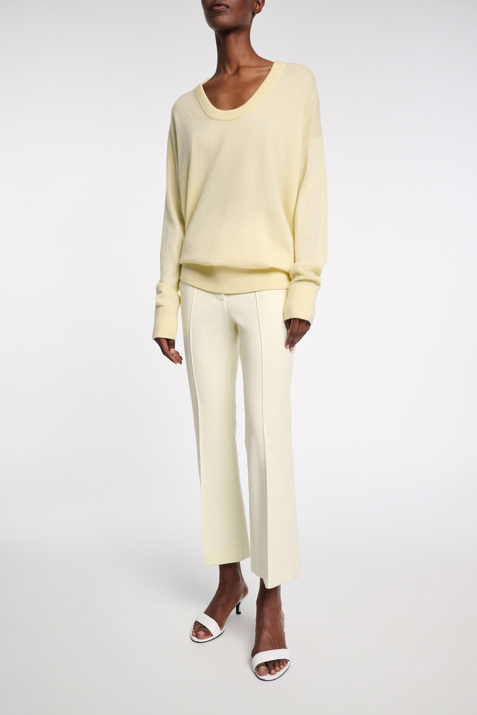 Dorothee Schumacher Punto Milano cropped flares light lemon