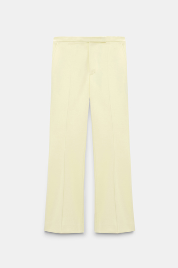 Dorothee Schumacher Punto Milano cropped flares light lemon