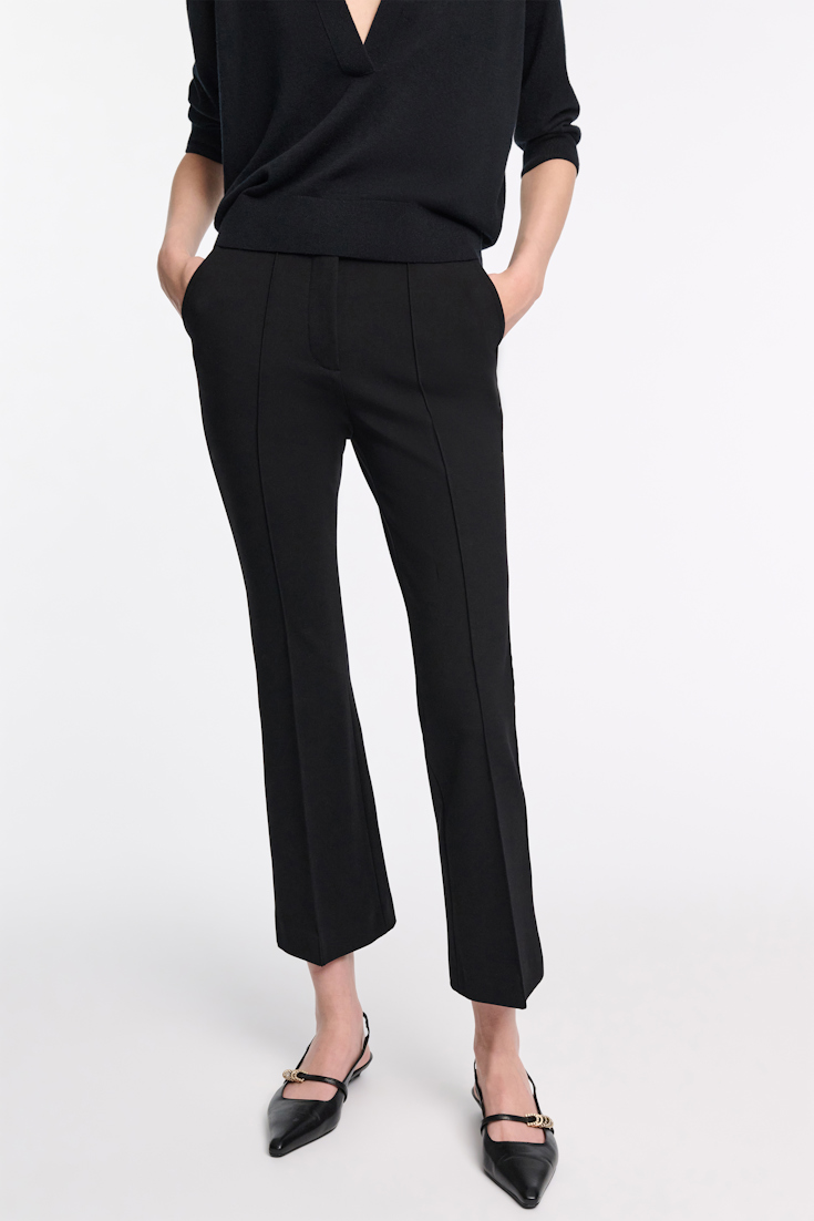 Dorothee Schumacher Punto Milano cropped flares pure black