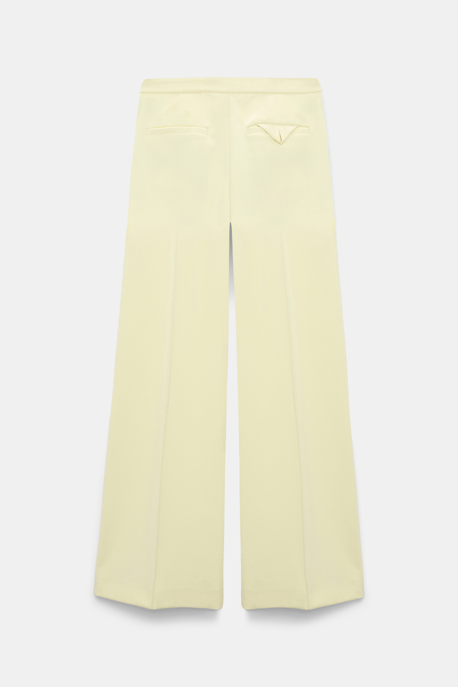 Dorothee Schumacher Punto Milano wide leg pants light lemon