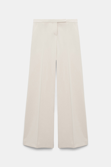 Dorothee Schumacher Punto Milano wide leg pants shadow white