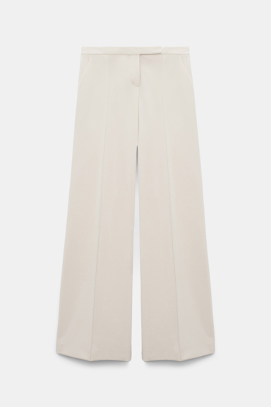 Dorothee Schumacher Punto Milano wide leg pants shadow white