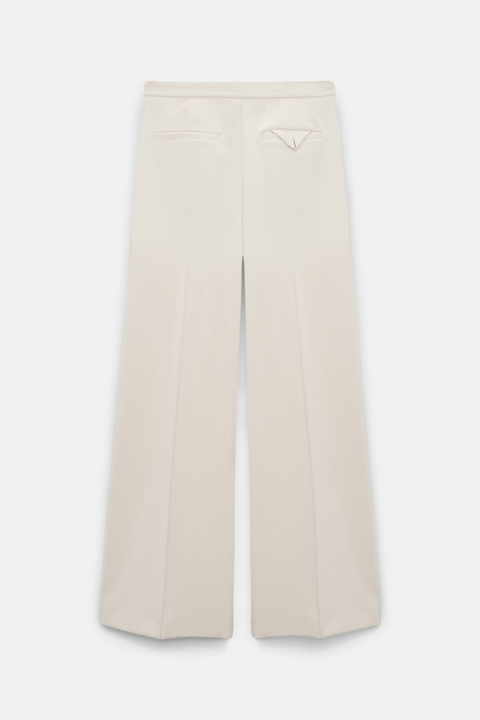 Dorothee Schumacher Hose aus Punto Milano mit weitem Bein shadow white