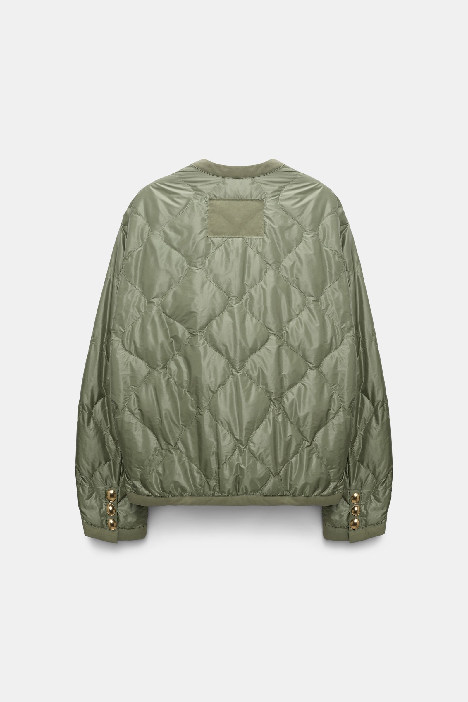 Dorothee Schumacher Pack-away quilted nylon jacket medium green