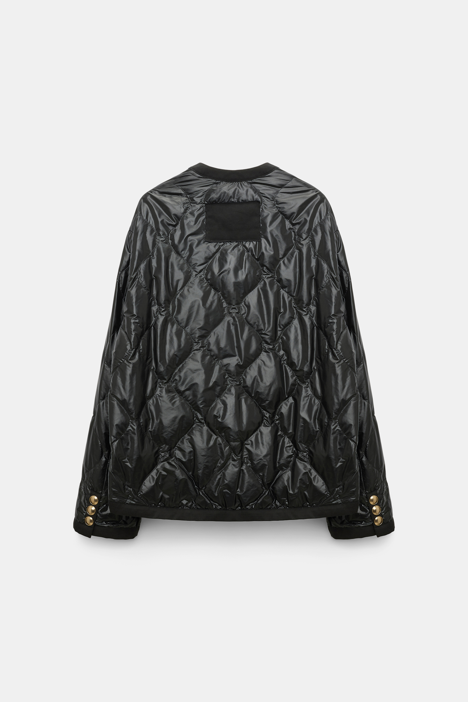 Dorothee Schumacher Pack-away quilted nylon jacket pure black