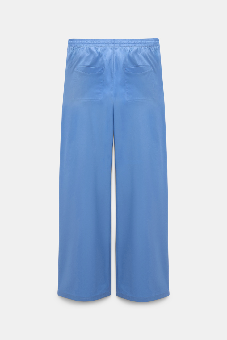 Dorothee Schumacher Hose aus Baumwoll-Popeline azure blue