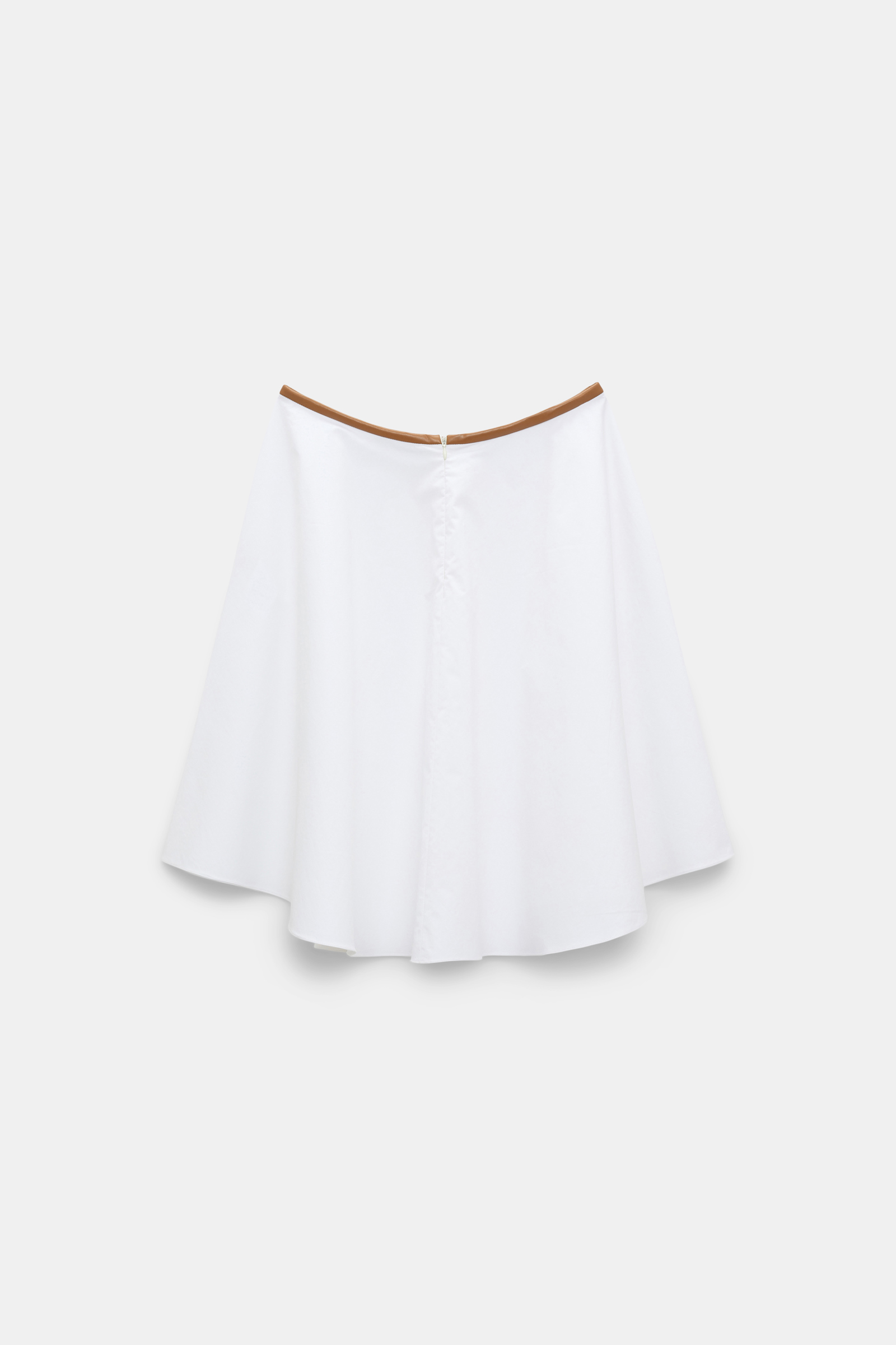 Dorothee Schumacher Cotton poplin swing skirt pure white