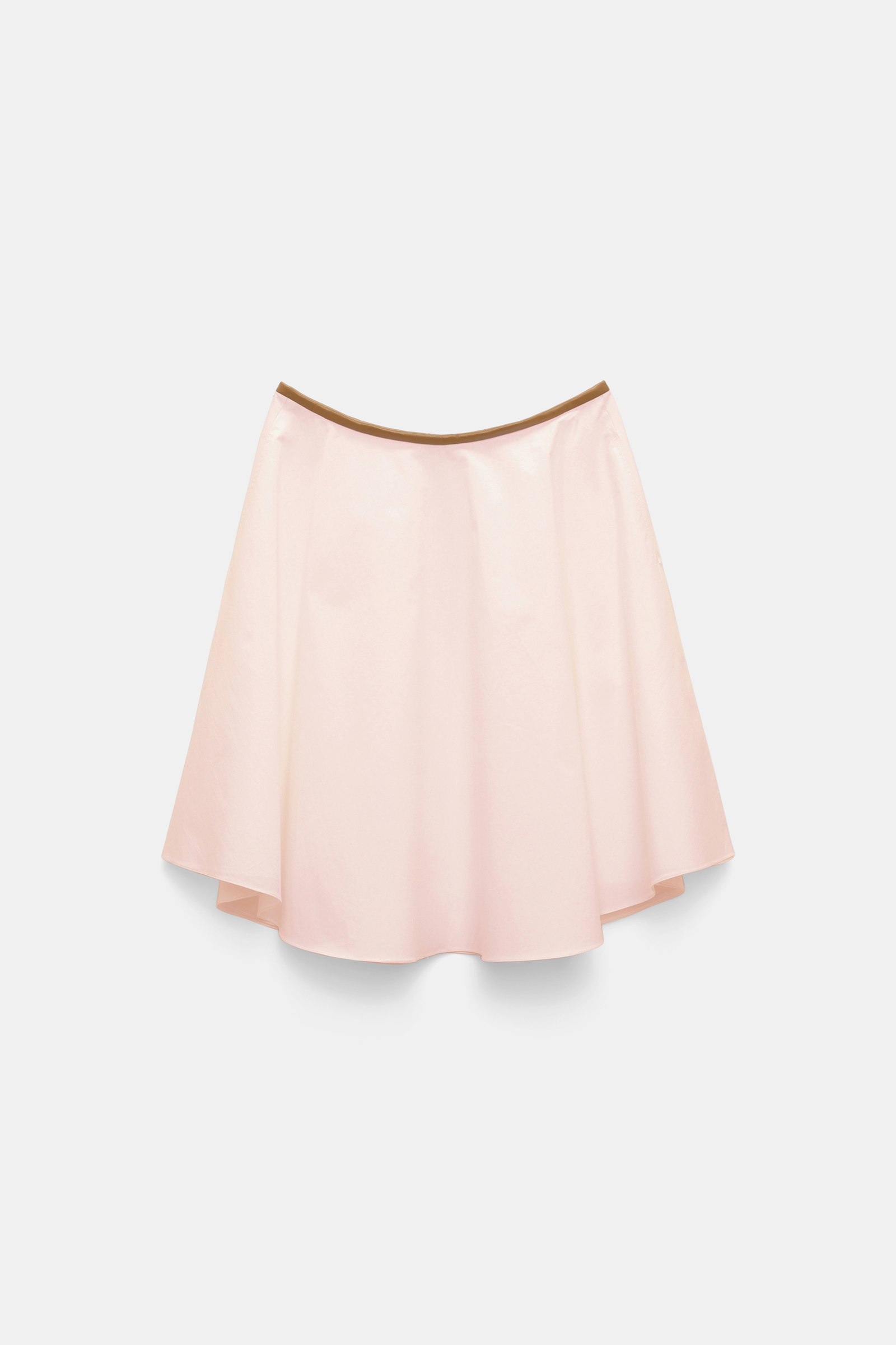 Dorothee Schumacher Cotton poplin swing skirt shadow rose