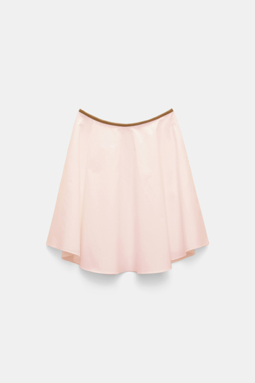 Dorothee Schumacher Cotton poplin swing skirt shadow rose