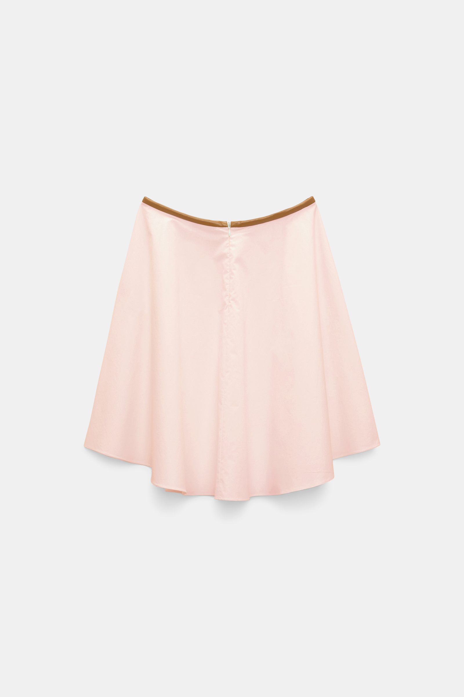 Dorothee Schumacher Cotton poplin swing skirt shadow rose