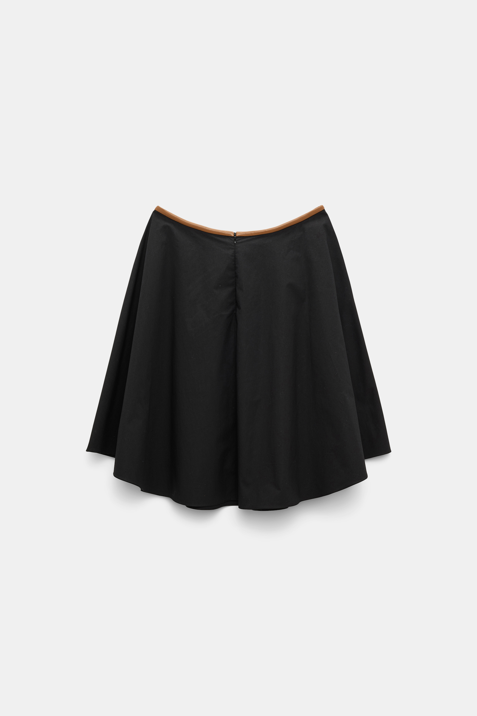 Dorothee Schumacher Tellerrock aus Baumwoll-Popeline pure black