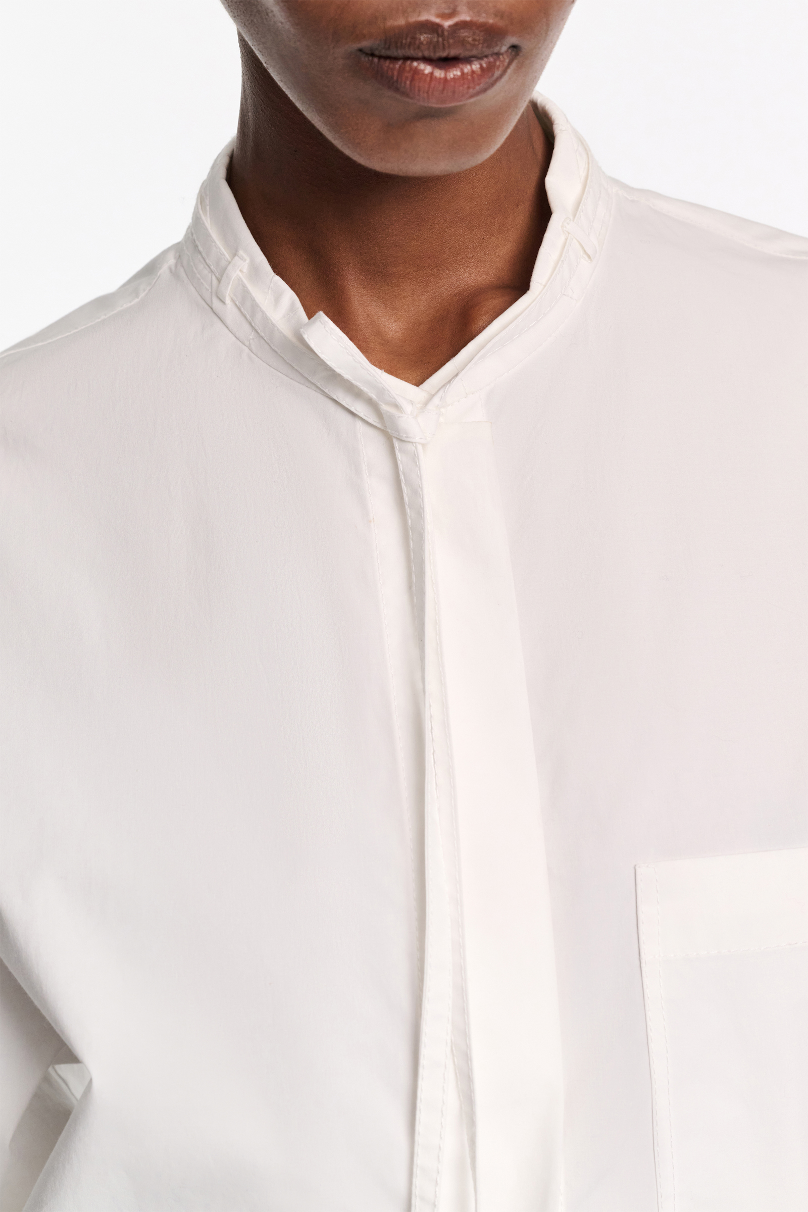 Dorothee Schumacher Cotton poplin blouson pure white