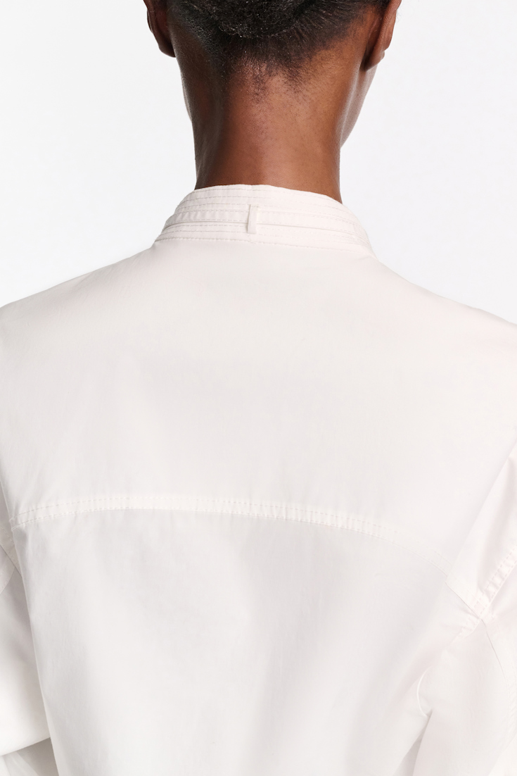 Dorothee Schumacher Cotton poplin blouson pure white