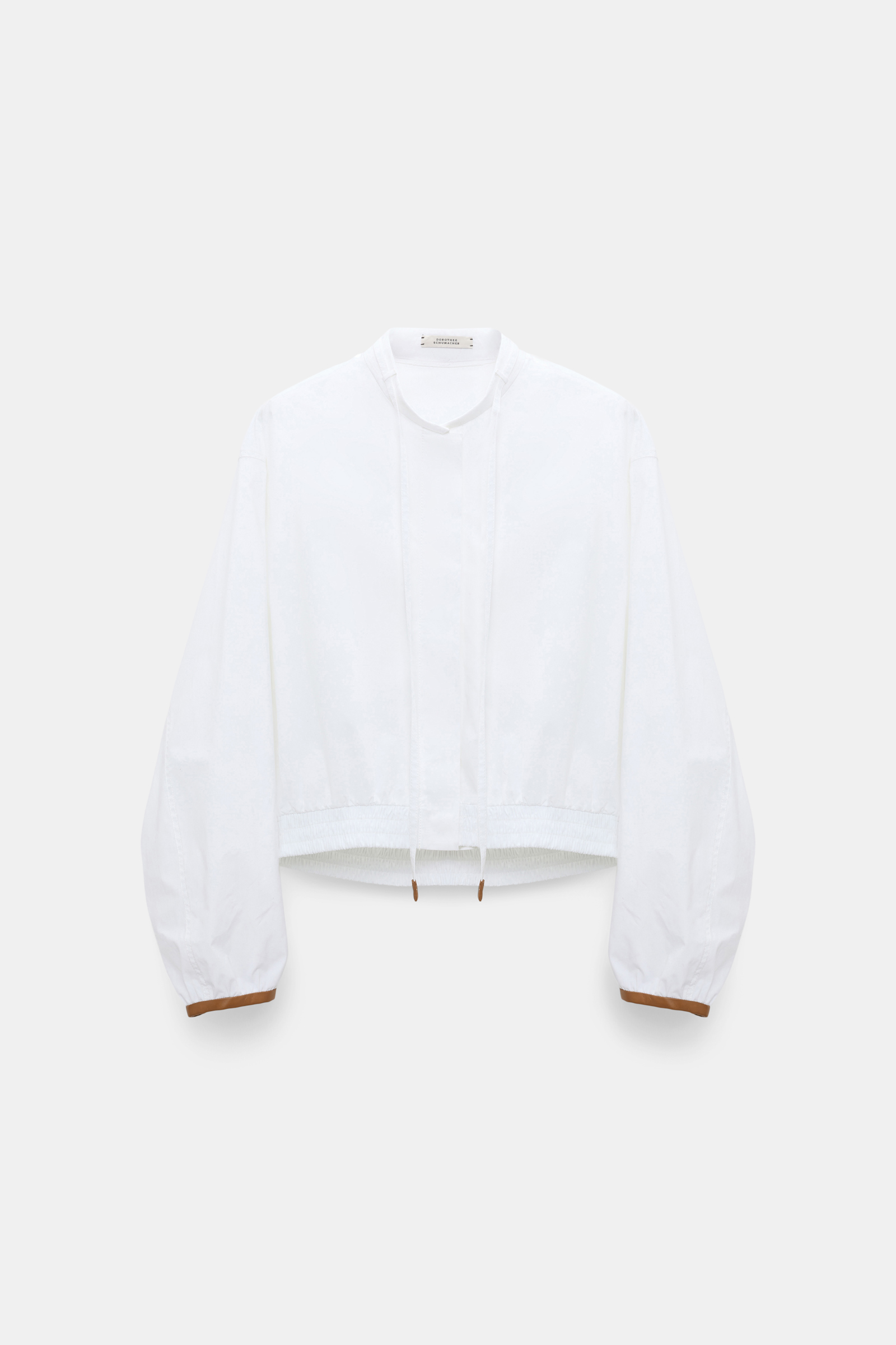 Dorothee Schumacher Cotton poplin blouson pure white