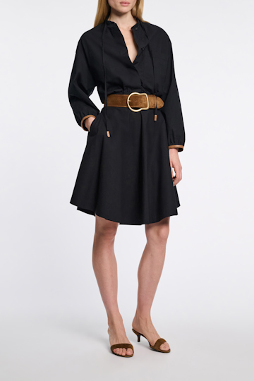 Dorothee Schumacher Cotton poplin blouson pure black