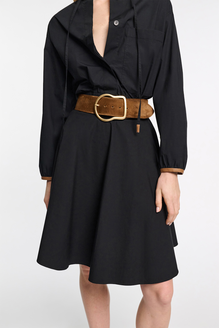 Dorothee Schumacher Cotton poplin blouson pure black