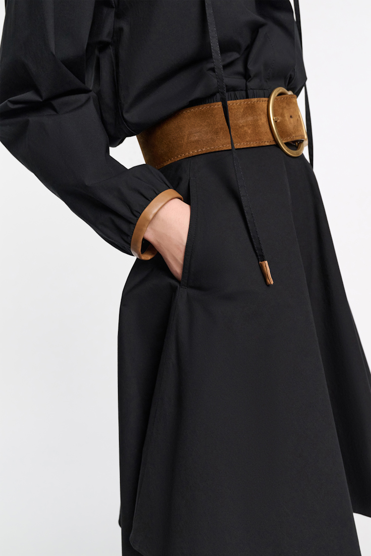 Dorothee Schumacher Cotton poplin blouson pure black