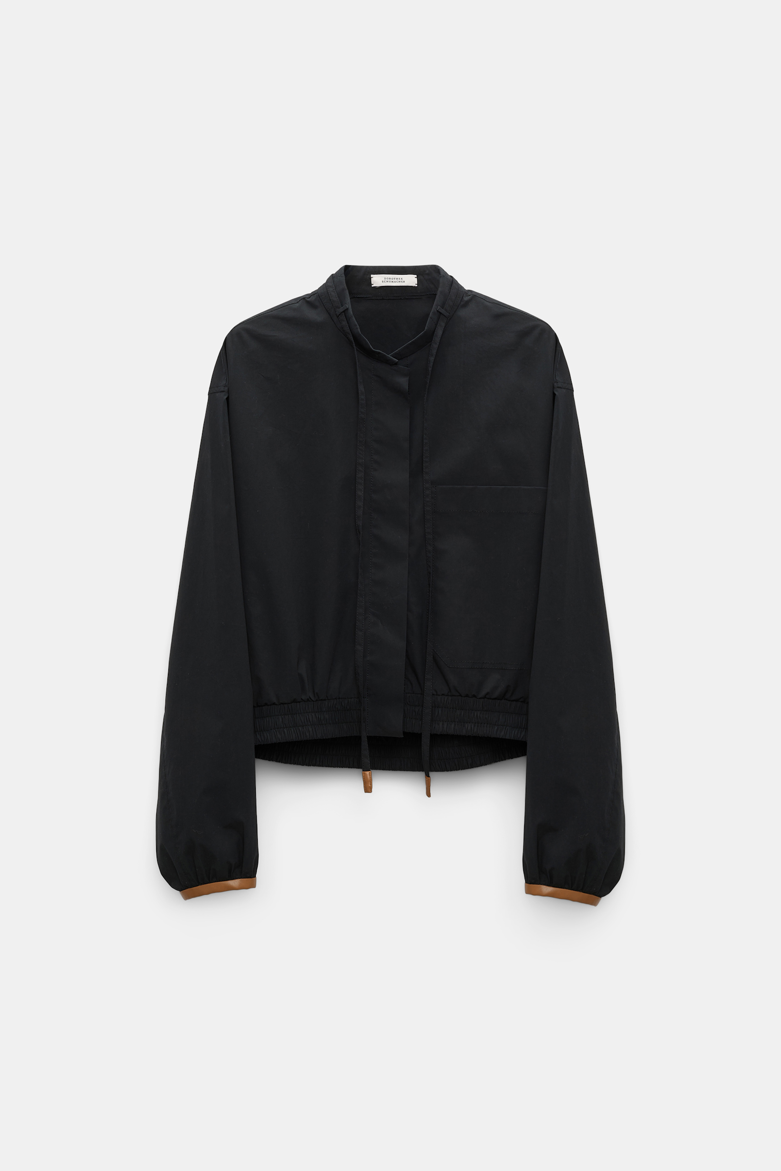 Dorothee Schumacher Cotton poplin blouson pure black