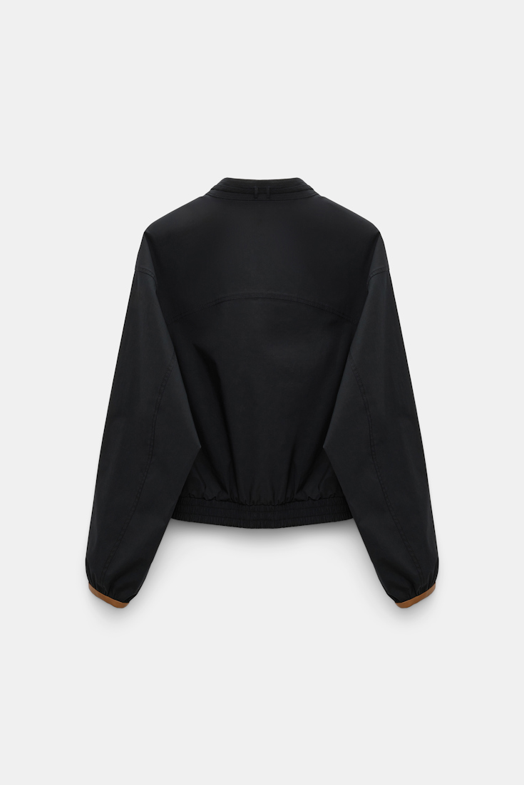 Dorothee Schumacher Cotton poplin blouson pure black