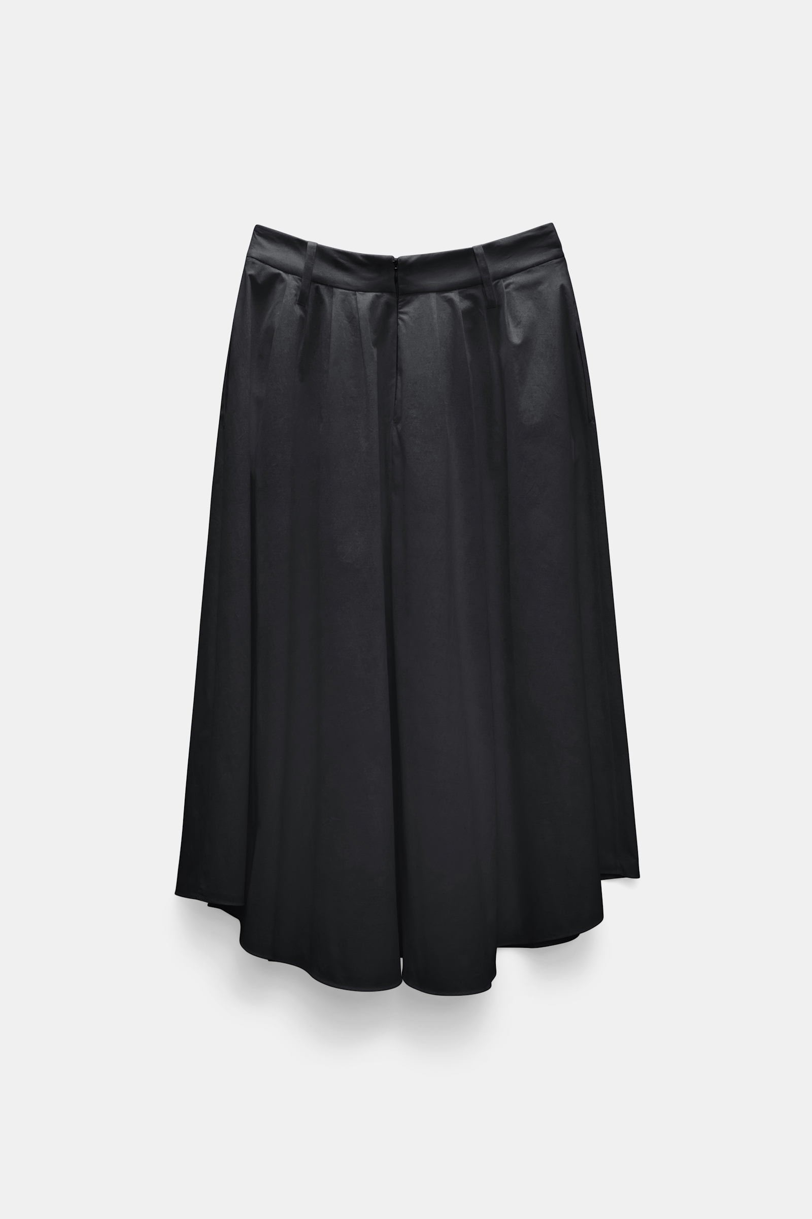 Dorothee Schumacher Midi-Rock aus Baumwoll-Popeline pure black