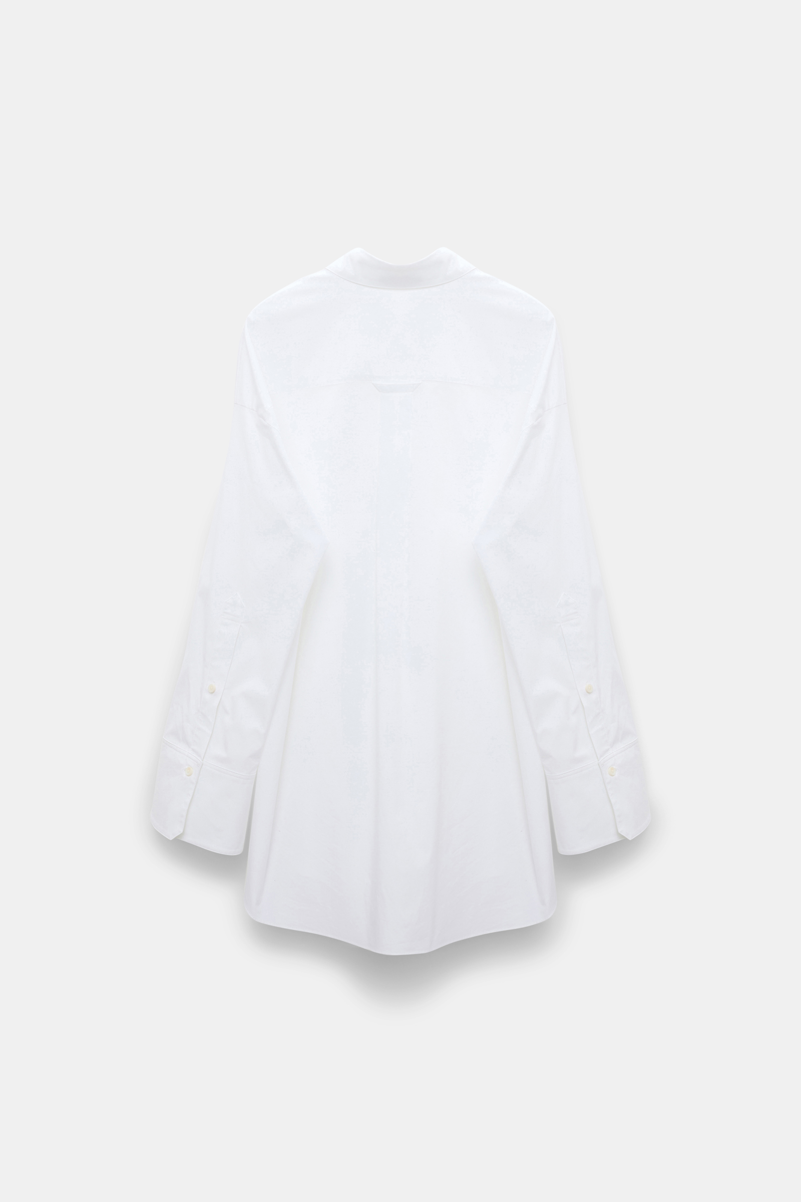 Dorothee Schumacher Cotton poplin shirt with XL flower pure white